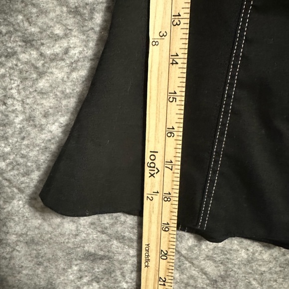 Betsey Johnson Jacket Top Peplum Black 2 Short Sleeves Buttons Retro Classic - Picture 5 of 12